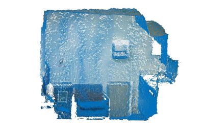 3D point clouds with normal vectors visualization as arrows